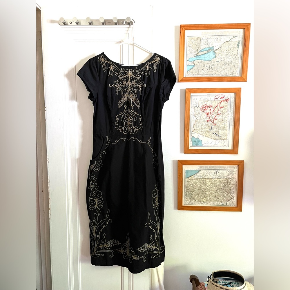 Beautiful embroidered sheath dress